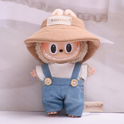[Baby Clothes Only] 17cm Pendant Labubu for Clothes Vinyl Doll Costume Doll Labubu