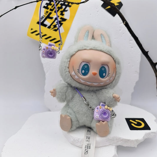 Labubu Doll Princess Suspenders Skirt Outfit for 17cm Vinyl Doll