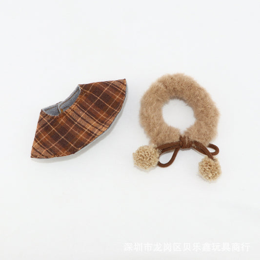 The first and second generation labubu sitting party doll vinyl doll clothes pendant 17cm sitting posture labubu doll clothes