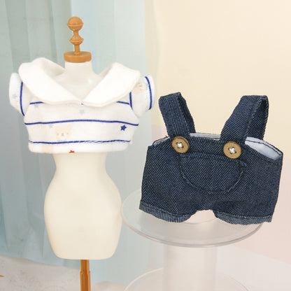 Suitable for pulling cloth pendant clothes for blind box vinyl 17cm baby clothes replacement bag ornaments keychain