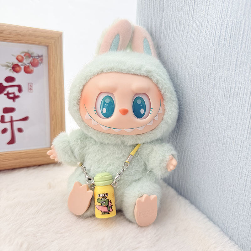 Only clothes] first/second generation Labubu clothes pendant pull cloth sit party doll beach glasses suit