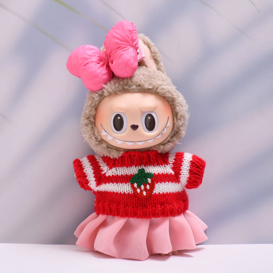 Only baby clothes] one, two and three generations of pendants labubu clothes sweater gauze skirt bow pull cloth baby clothes