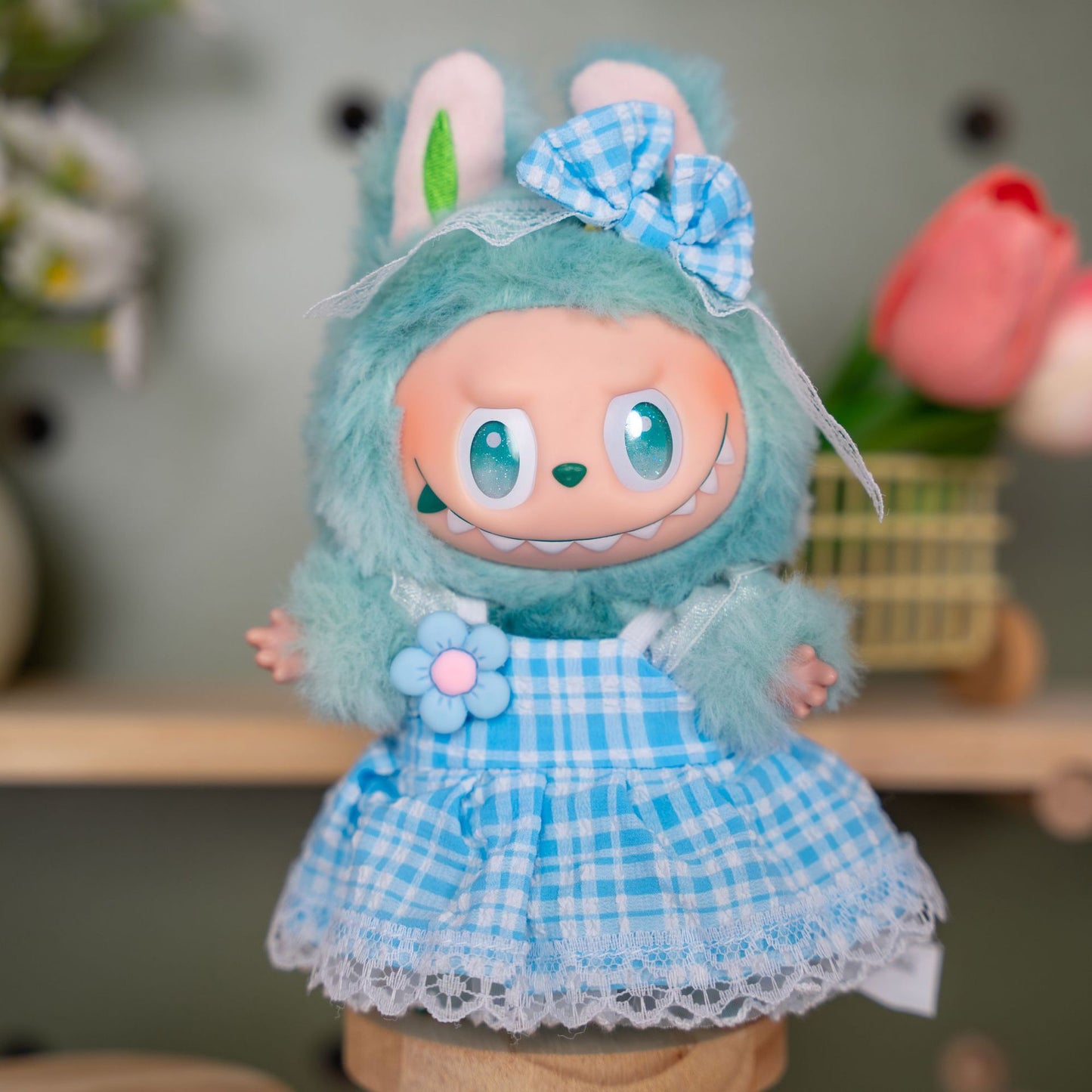 Labubu Doll Summer Dress Outfit for 17cm Vinyl Dolls
