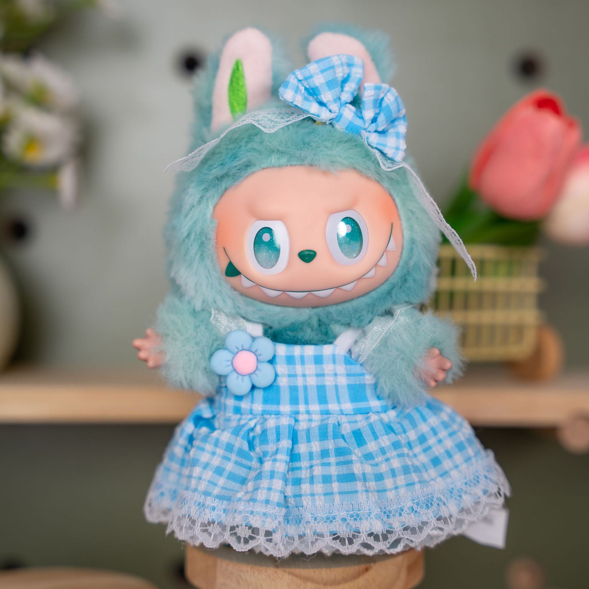 Labubu Doll Summer Dress Outfit for 17cm Vinyl Dolls