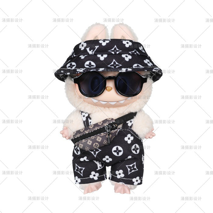 Labubu Pendant Doll Clothes Second Generation Blind Box Sitting Party 17cm Pendant First Generation Second Generation Doll Clothes Replacement
