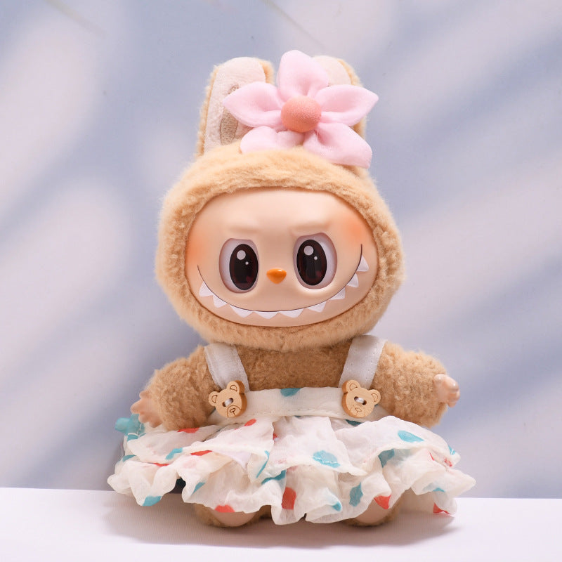 Only baby clothes] one, two and three generations of pendants labubu clothes puffy gauze skirt hat suit cloth cloth for baby clothes