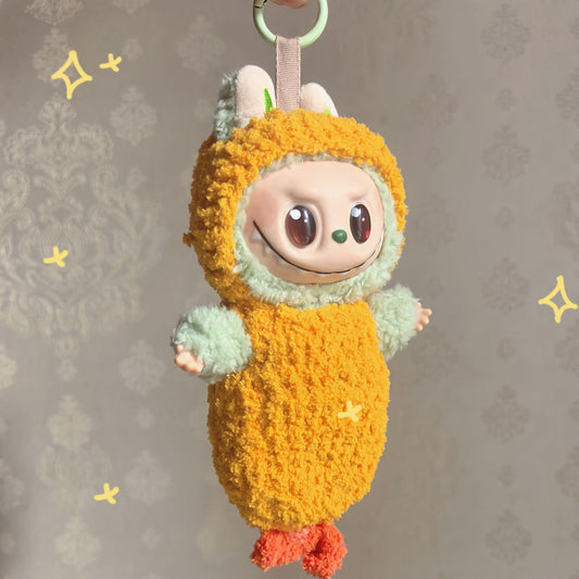 Labubu 17cm Doll Outfit - Fried Shrimp Set One-Piece