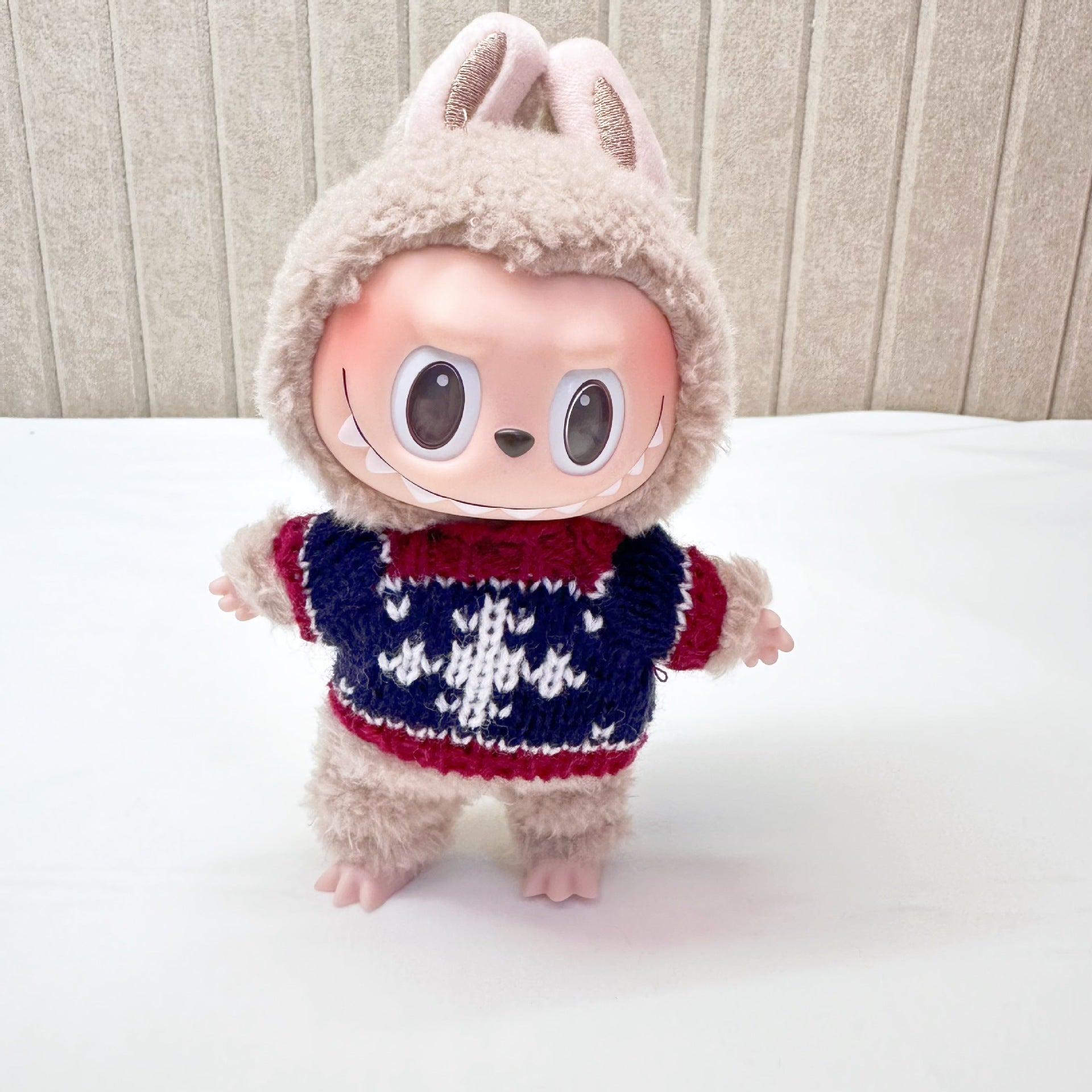 15cm blind box cloth cloth clothes pendant labubu Christmas suit handmade elk pig suit hoodie