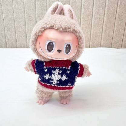 15cm blind box cloth cloth clothes pendant labubu Christmas suit handmade elk pig suit hoodie