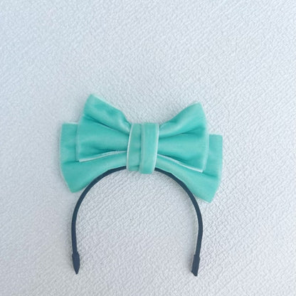 Labubu Sp Bow Headband Fugitive Princess Hair Accessories Elegant Bow Headband Sweet Velvet