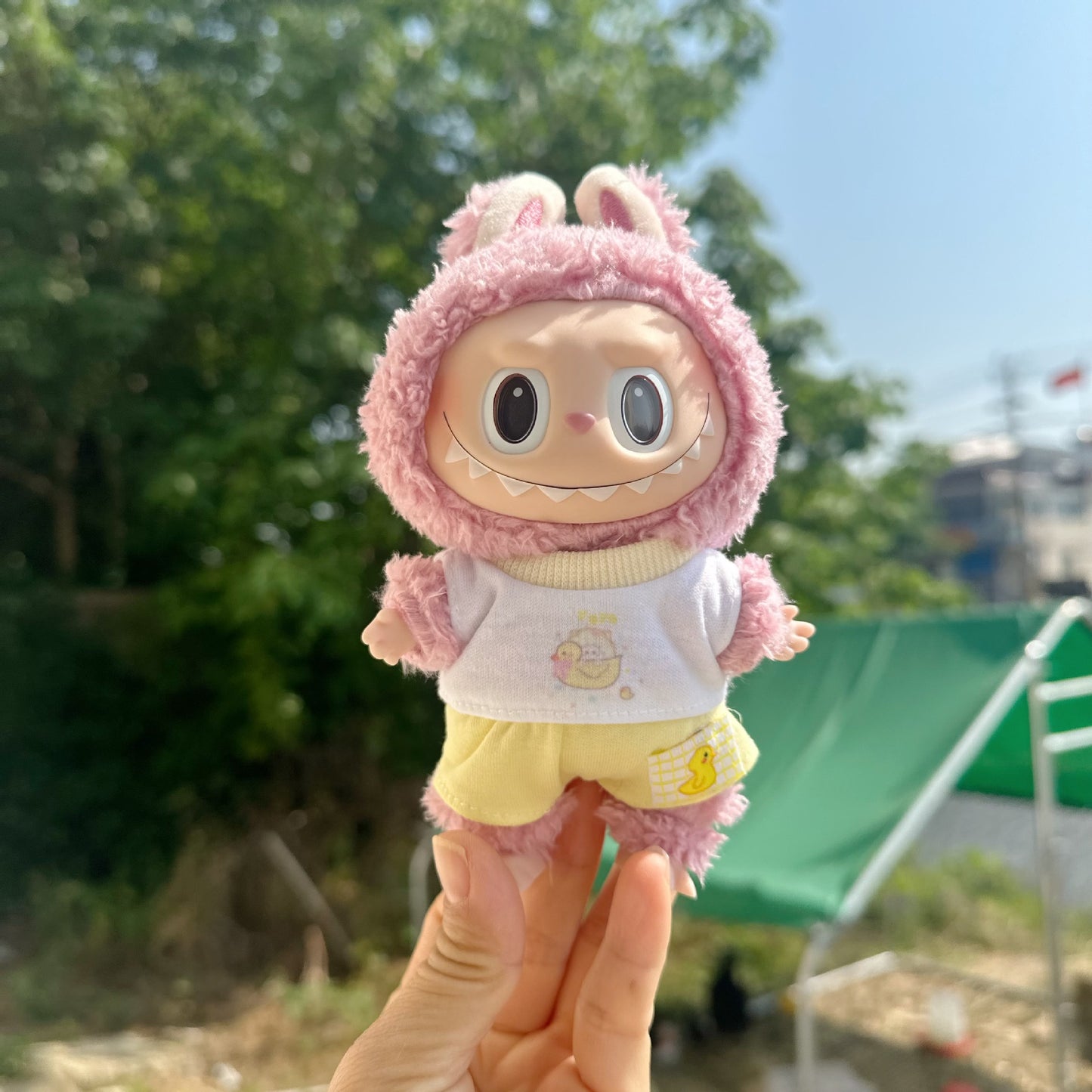 Only clothes] vinyl blind box cloth clothes cool summer two-piece set 17cm doll doll suit