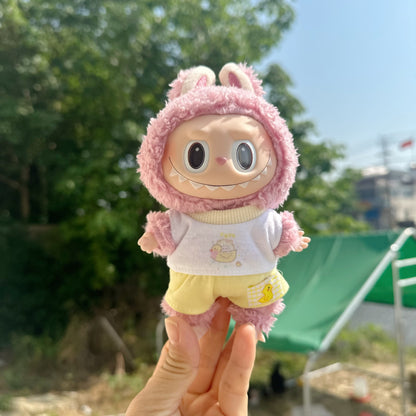 Only clothes] vinyl blind box cloth clothes cool summer two-piece set 17cm doll doll suit