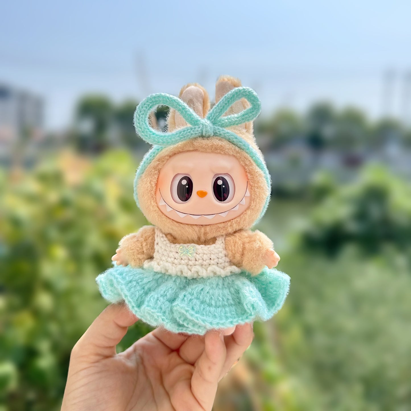 Only clothes] the first and second generation labubu doll clothes labubu sit party doll dress for sweet princess