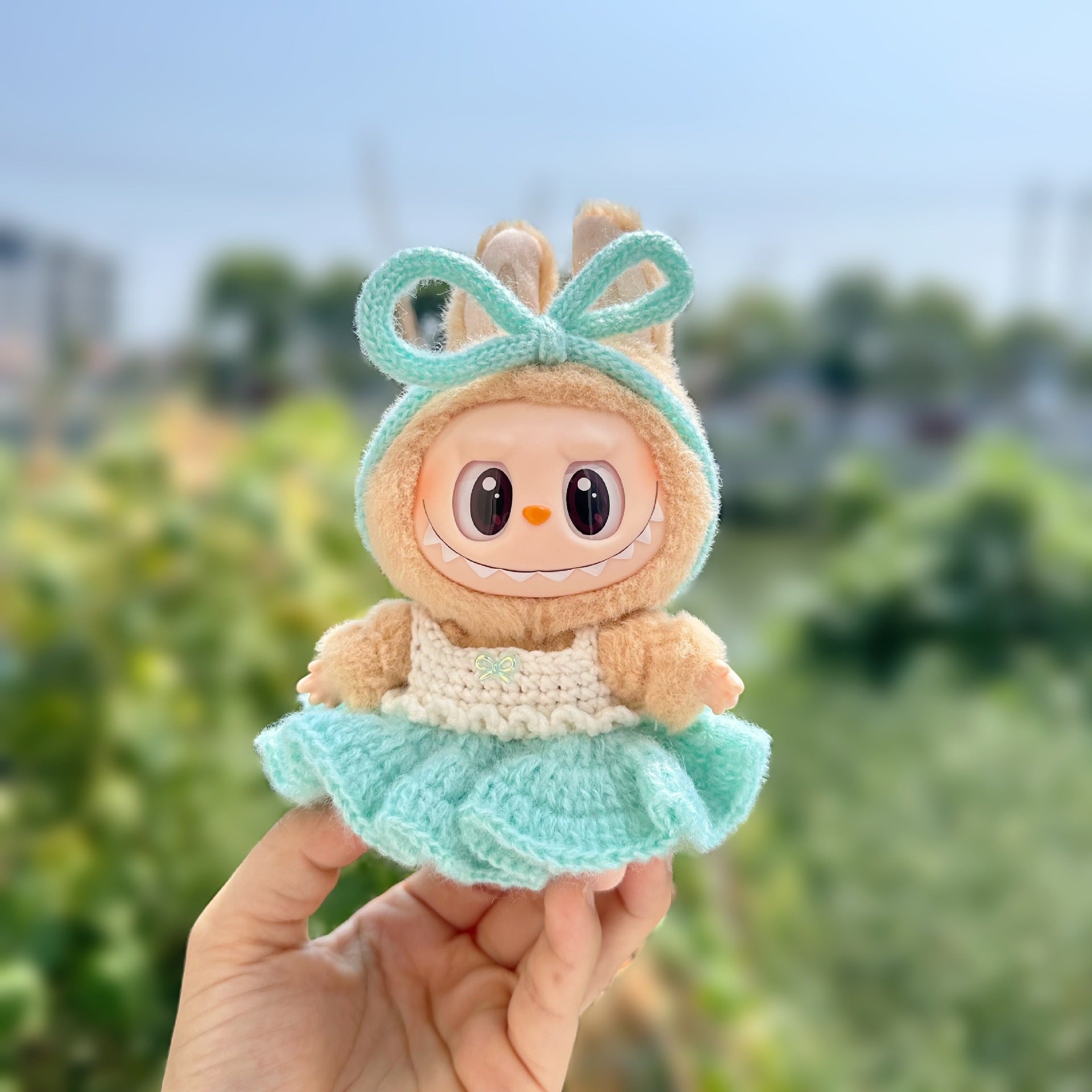 Only clothes] the first and second generation labubu doll clothes labubu sit party doll dress for sweet princess
