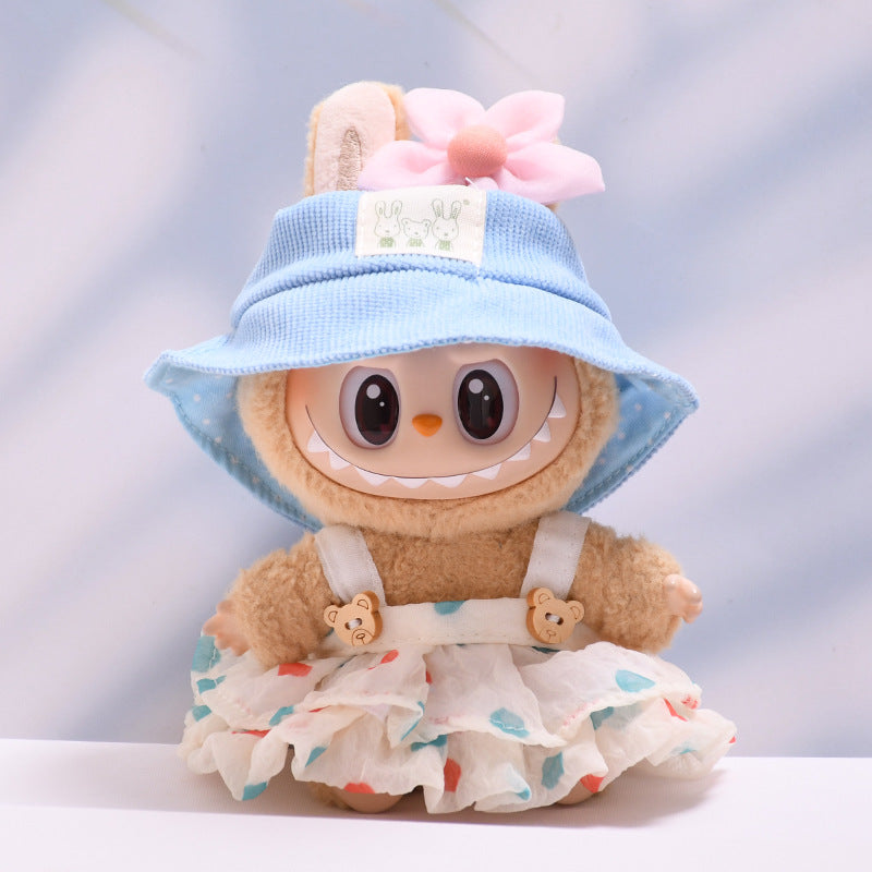 Only baby clothes] one, two and three generations of pendants labubu clothes puffy gauze skirt hat suit cloth cloth for baby clothes