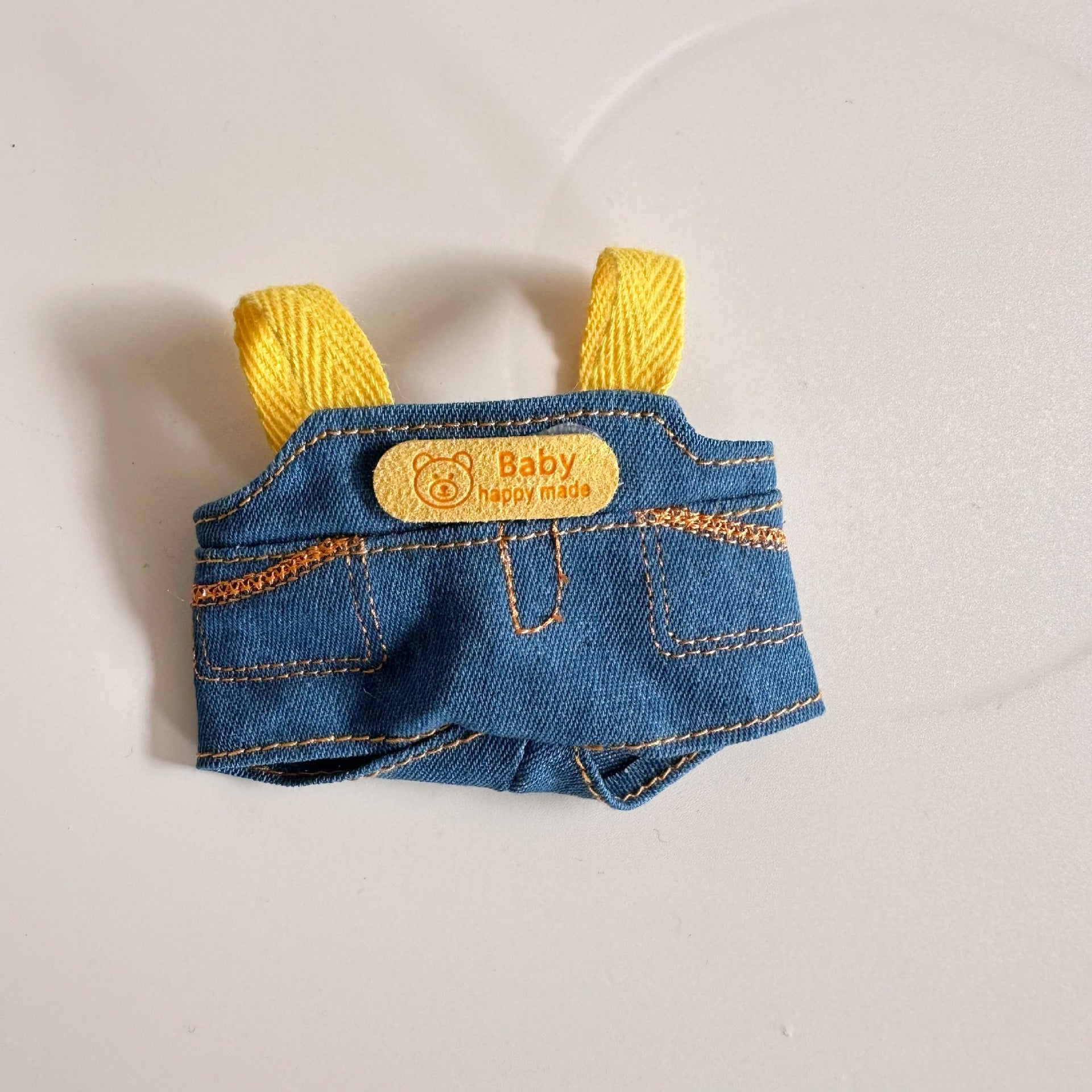 Clothes Only] Second Generation Blind Box Sitting Party Rag Clothes LABUBU Doll Cowboy Hat Strap Pants suit