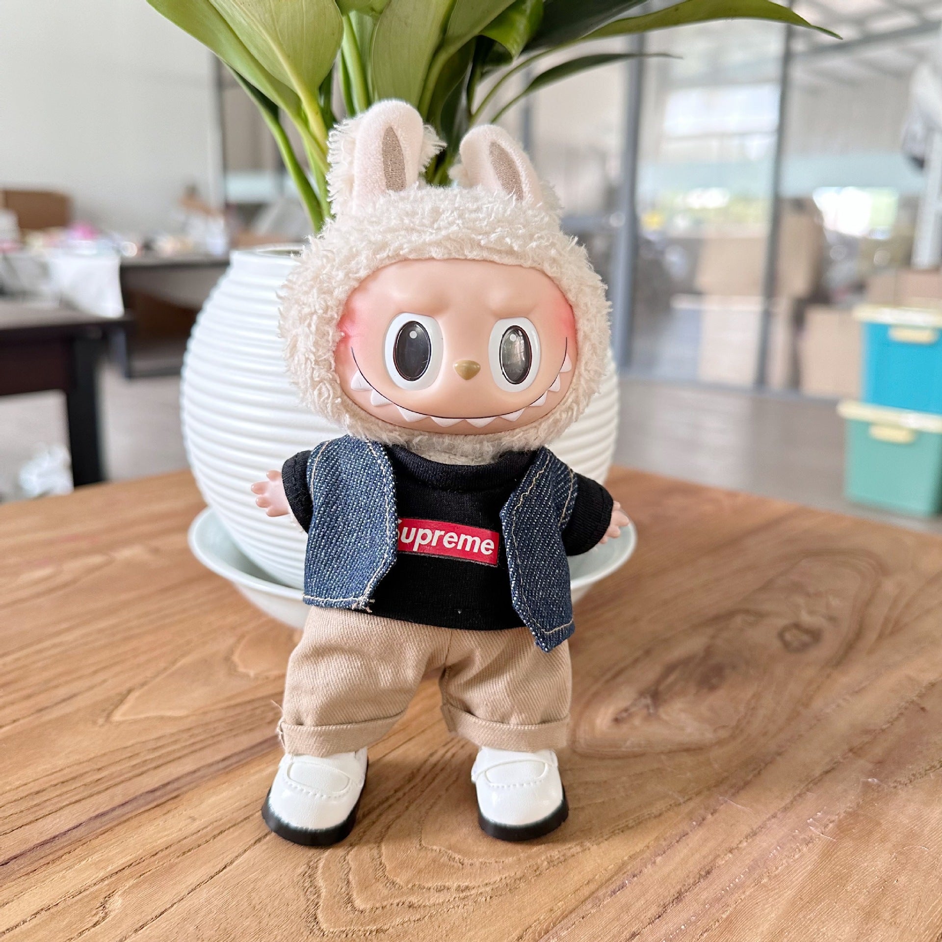 Clothes Only] First/Second Generation LAUBUB Doll Clothes LAUBUB Sit Party Doll Clothes Supreme suit Tide