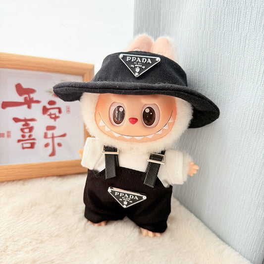 Clothes Only] First/Second Generation Pendant Labubu Clothes Rab Sit Party Doll Shark Elk suit