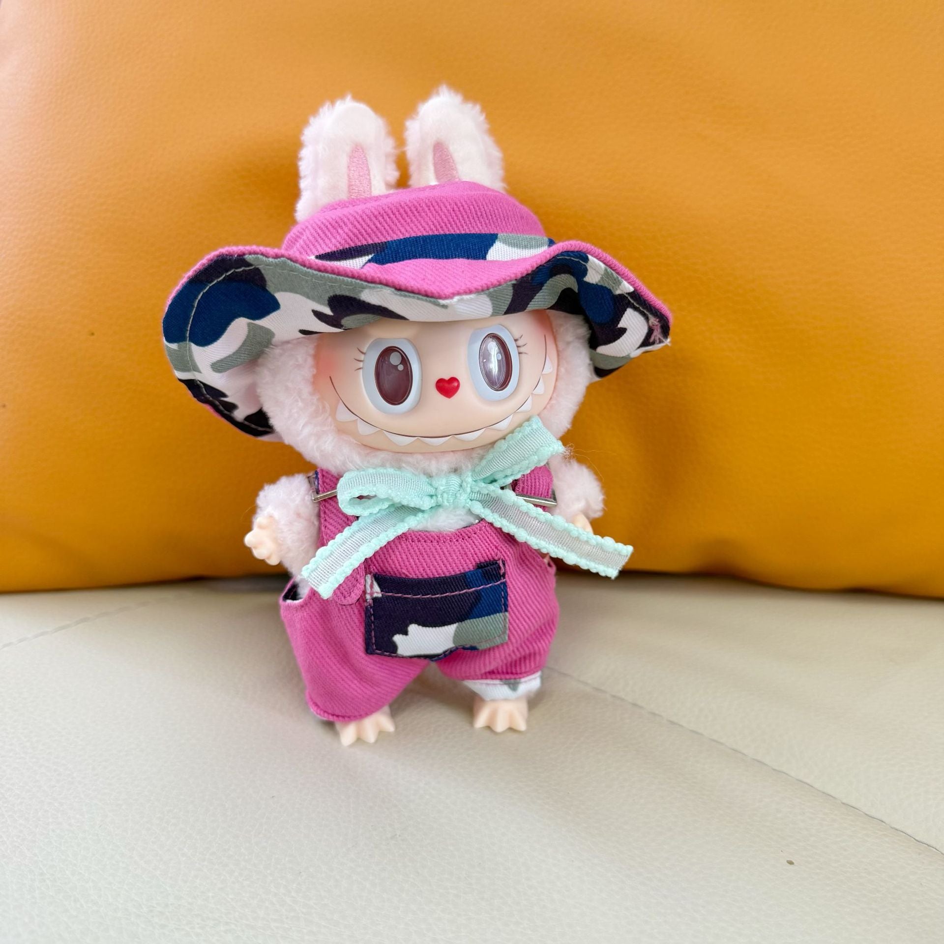 Labubu Doll Camouflage Canvas Hat Set for 1st & 2nd Gen