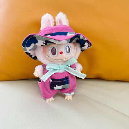 Labubu Doll Camouflage Canvas Hat Set for 1st & 2nd Gen