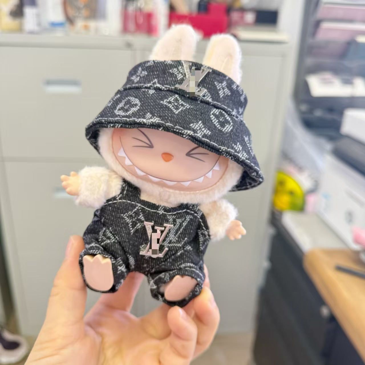 Labubu Doll Outfits - Overalls & Hats for 1st & 2nd Gen Labubu