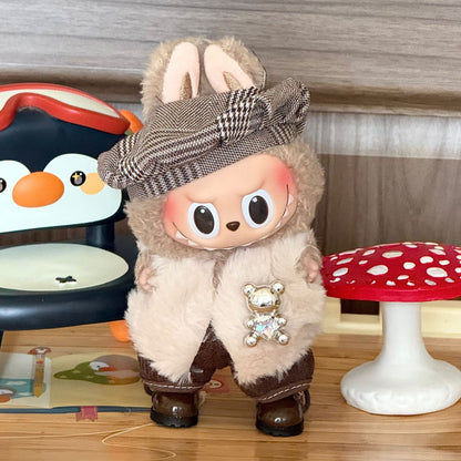 Wholesale labubu baby clothes 17cm blind box pendant one or two generation doll doll suit for baby clothes