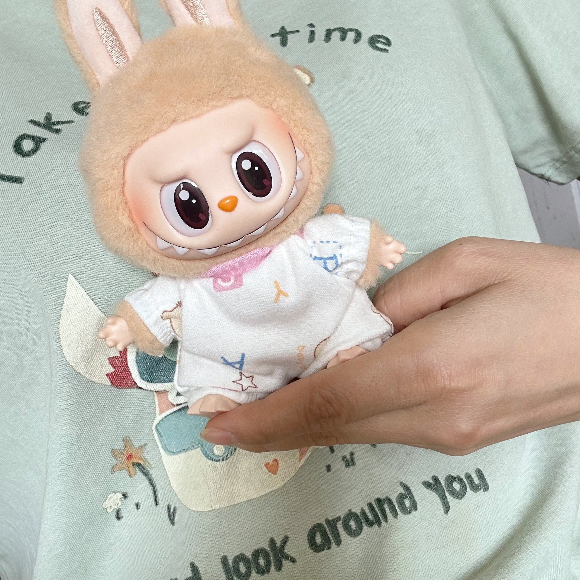 Clothes Only] Rabub Sitting Party Series Doll Doll Coat Second Generation LABUBU Doll Creeps for Siamese