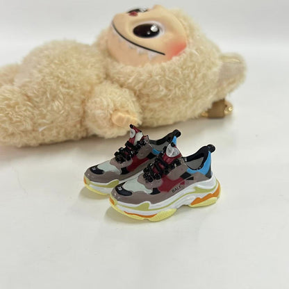 Labubu Plush Doll Clothes 17cm Plush Vinyl Doll Bag Hanging Replacement Shoe Model Pendant Blind Box