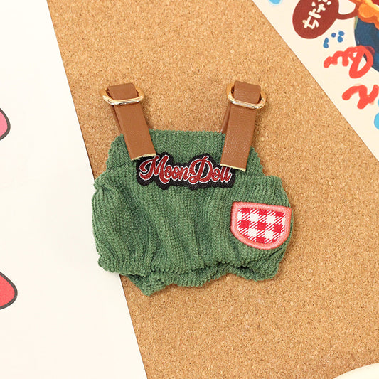 Labubu Doll Overalls & Hat Set for 17cm Vinyl Dolls