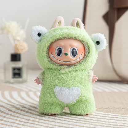 Only clothes] 17cm pendant blind box Macaron Labubu Labubu Time to chill doll clothes