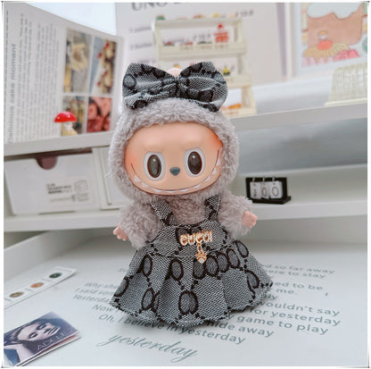 Labubu Doll Outfit - 17cm Cute Skirt Set for Vinyl Dolls