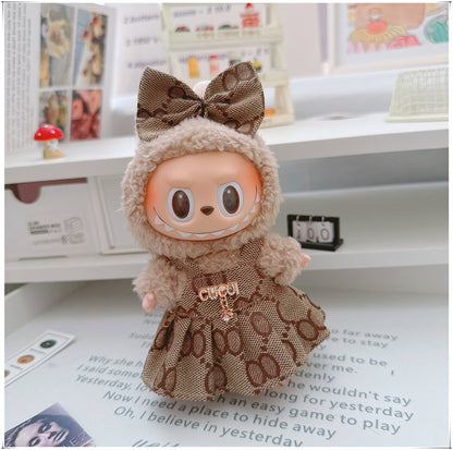 Labubu Doll Outfit - 17cm Cute Skirt Set for Vinyl Dolls