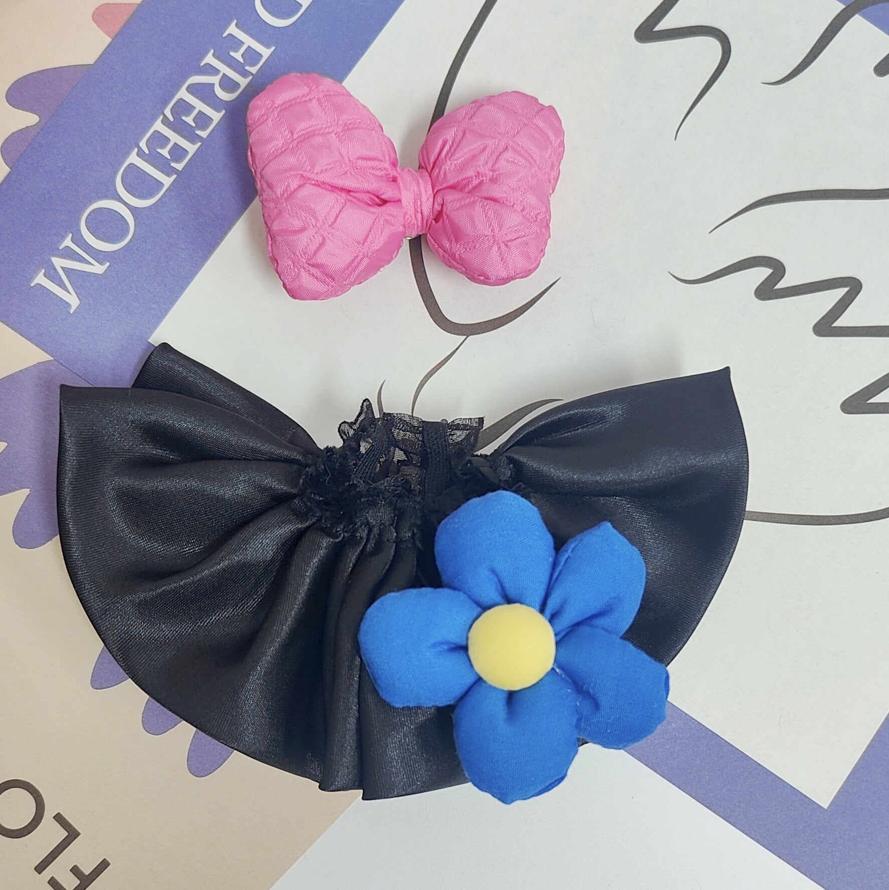 Labubu Doll Flower Dress with Bow - 15-20cm Outfit