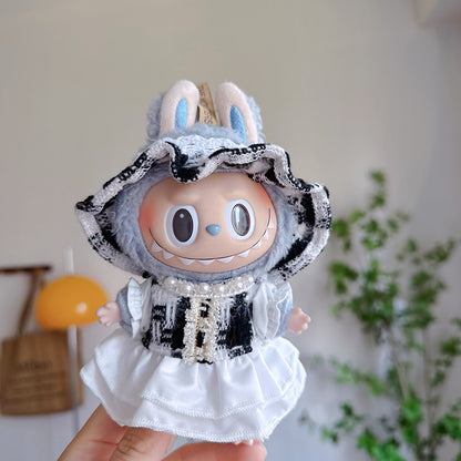 Labubu Doll Halloween Outfit - Pumpkin Clothes for Vinyl Doll