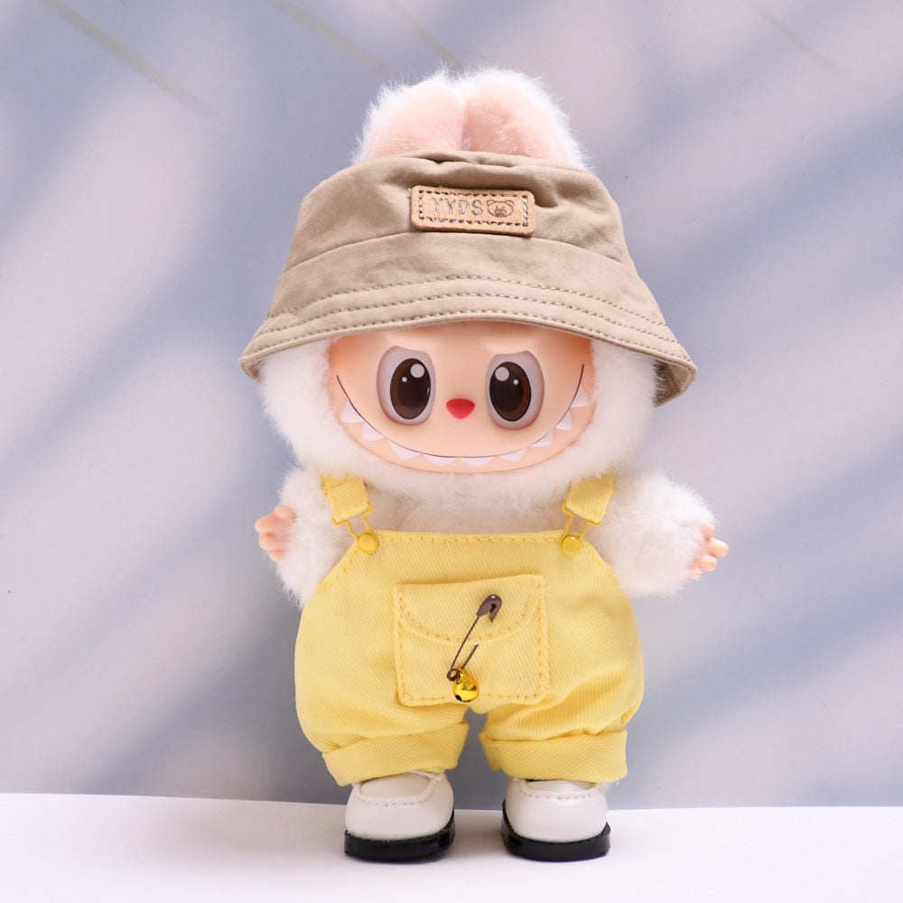 Baby clothes only] one or two generation pendant labubu clothes colorful pocket suspenders suit suit cloth cloth baby clothes