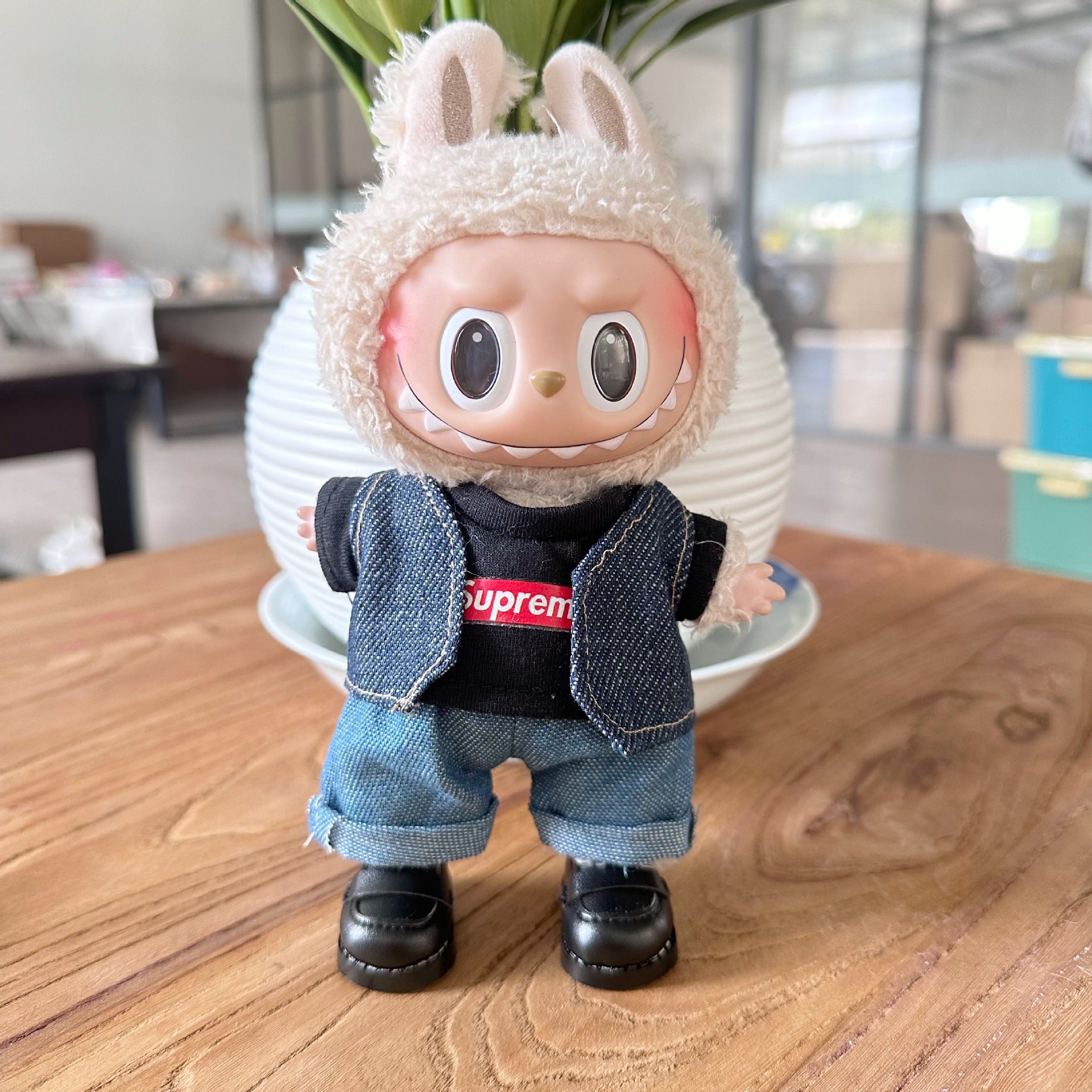 Clothes Only] First/Second Generation LAUBUB Doll Clothes LAUBUB Sit Party Doll Clothes Supreme suit Tide