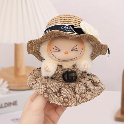 First, Second and Third Generation Labubu Baby Clothes Big Brand Suit Labubu Small Clothes Doll Elegant Princess Dress French Suit