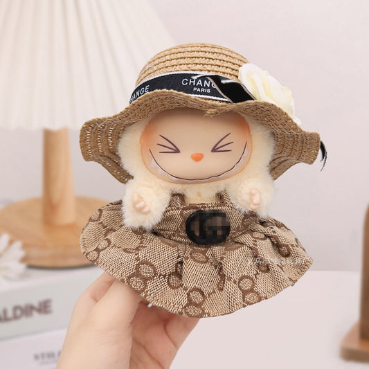First, Second and Third Generation Labubu Baby Clothes Big Brand Suit Labubu Small Clothes Doll Elegant Princess Dress French Suit
