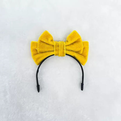 Labubu Doll Headband - Sparkling Velvet Party Accessories for Vinyl Dolls