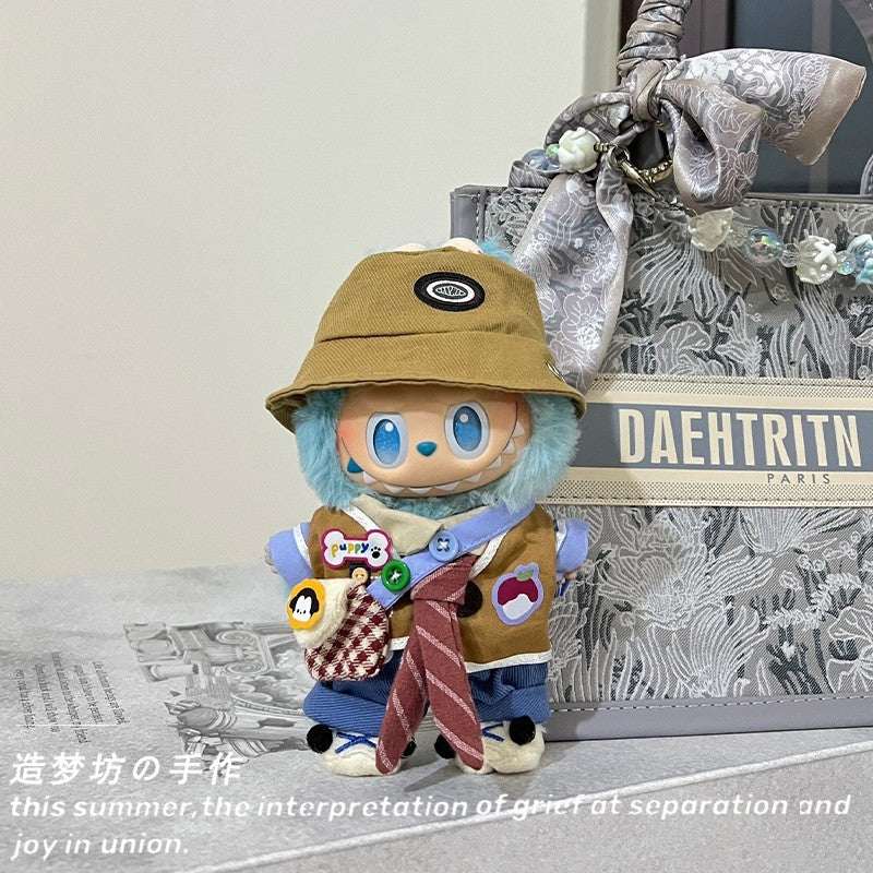 Labubu Doll Outfit - Overalls & Accessories Set