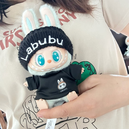Labubu Doll Outfit Set - Knitted Hat & Sweater for 1st & 2nd Gen