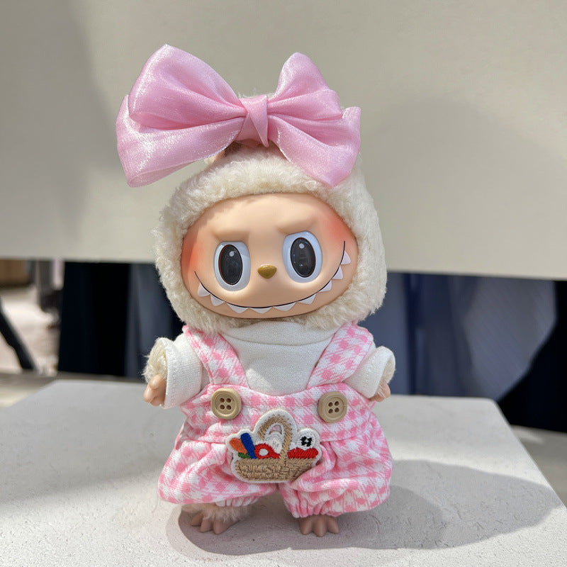 First and Second Generation Labubu Baby Clothes Pendant Labubu Clothes Baby Clothes Summer Skirt Jumpsuit Set Cute and Cute