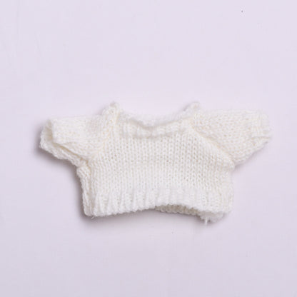 Labubu Doll White Sweater Outfit with Hat & Pants - Baby Clothes Style