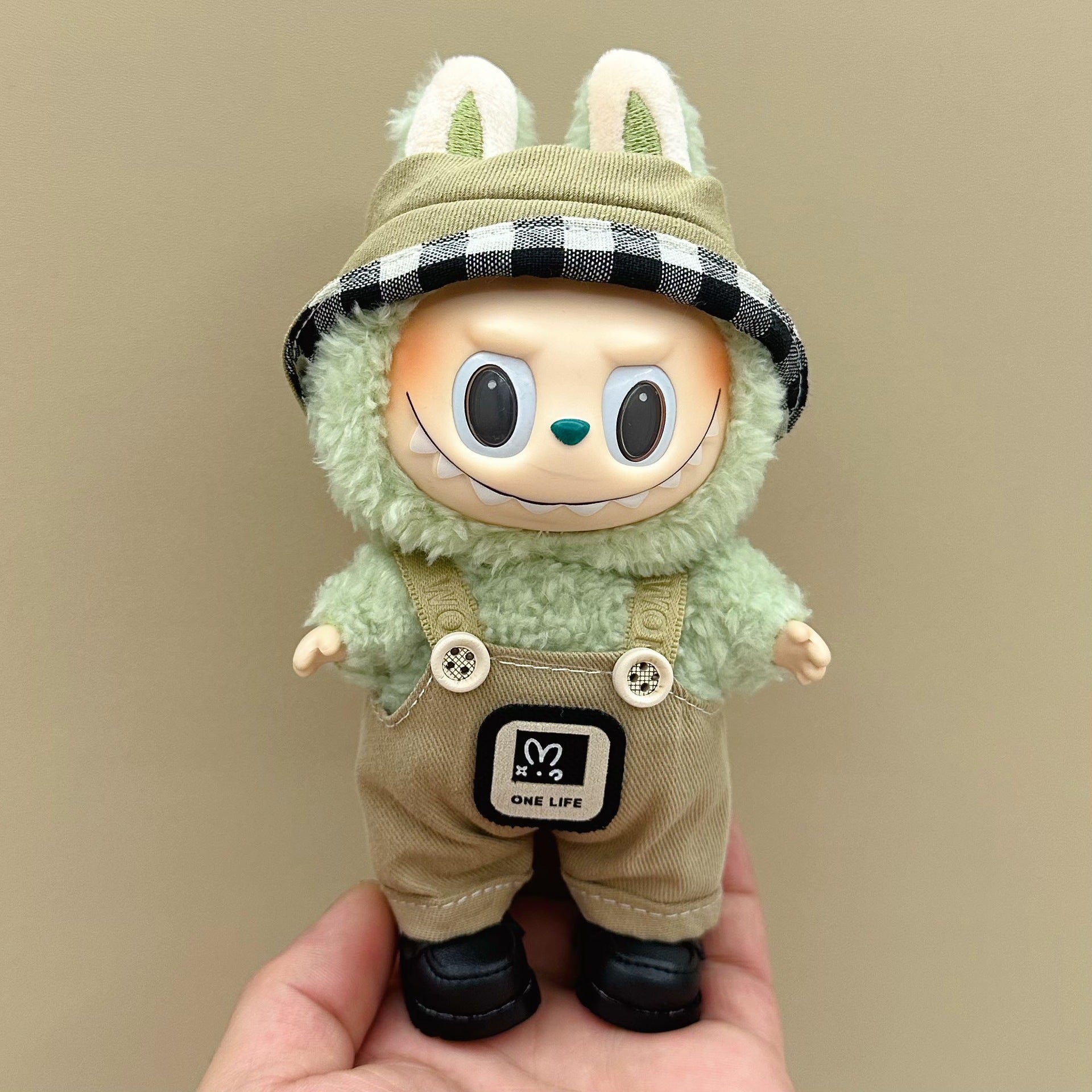 labubu doll clothes 17cm pull cloth clothes blind box doll skirt suit cute dress toy cross-border wholesale