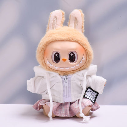 Only clothes] the first and second generation Labubu pendant clothes small fragrant style suspenders skirt cloth cloth doll clothes
