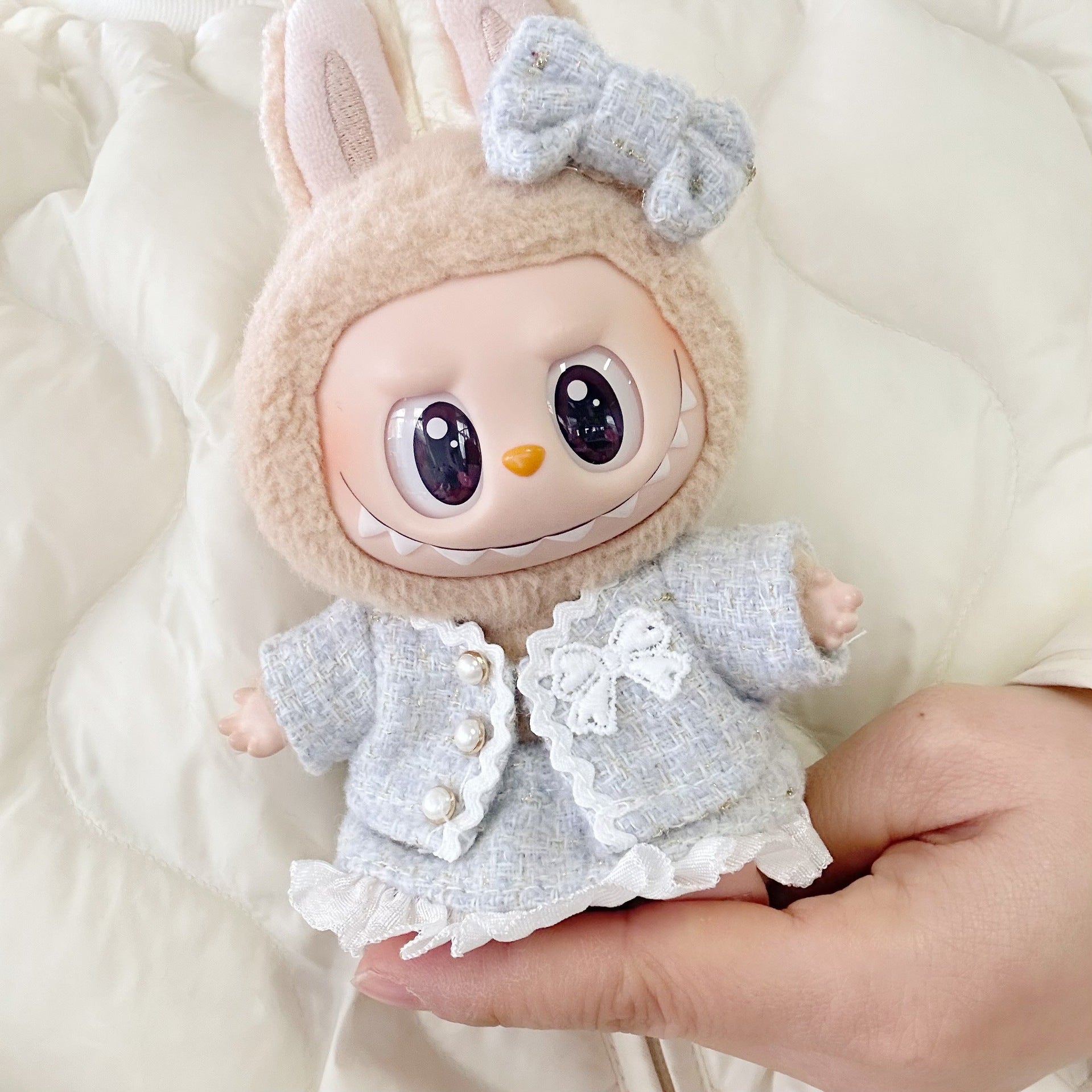 Only clothes] bubble Mart LABUBU clothes pendant pull cloth sit party series baby clothes small fragrance clothes