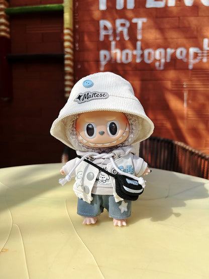 Labubu Doll Clothes for 17cm Vinyl Doll - Cute Outfits