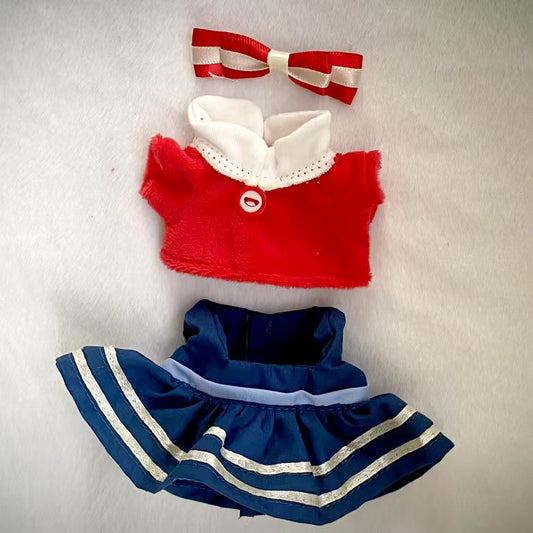 Labubu Doll Clothes - 17cm Vest & Skirt Sets for Milan British Style