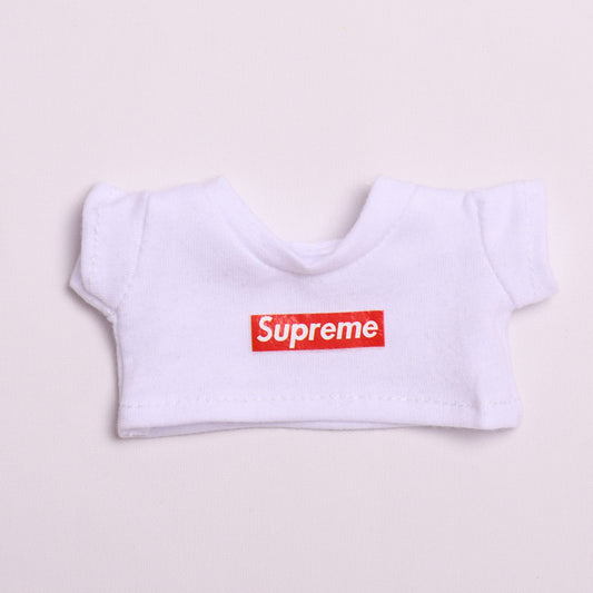 Only clothes] 17cm blind box pull cloth clothes for Labubu vinyl pendant doll casual T-shirt suit