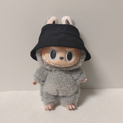 17cm Labubu Pendant Hat Labubu Fisherman Hat 10cm Cotton Doll Hat Doll Dress-Up Accessories